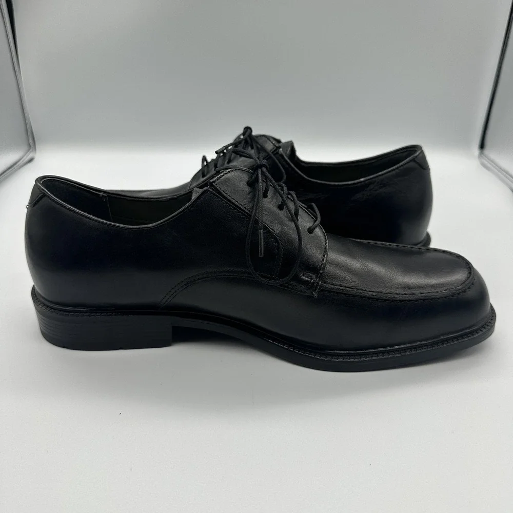 Dockers Shoes Mens Size 10.5 W Black Leather Derby Dress Comfort‎ Gel 090-4524